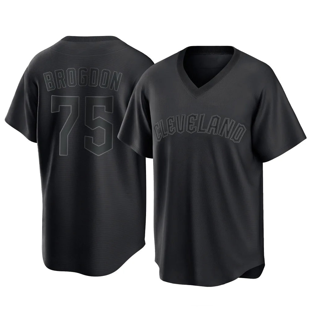 Choea C.Guardians #75 Connor Brogdon Player Black T-shirt Home Game Stitched Jerseys