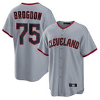 Choea C.Guardians #75 Connor Brogdon Player Gray Home Game Stitched Jerseys