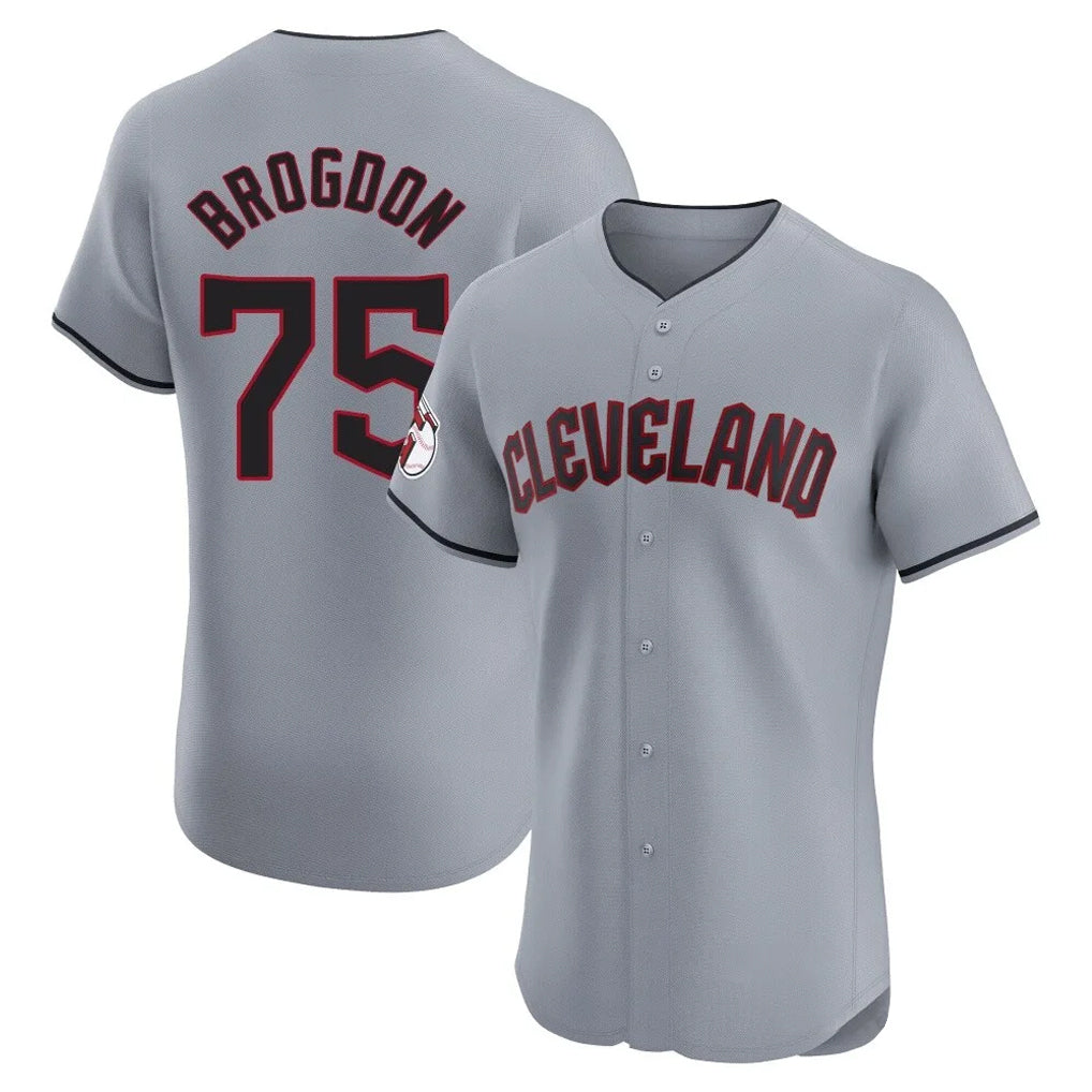 Choea C.Guardians #75 Connor Brogdon Player Gray Road Limited Elite Home Stitched Jerseys