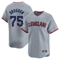 Choea C.Guardians #75 Connor Brogdon Player Gray Road Limited Home Game Stitched Jerseys