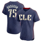 Choea C.Guardians #75 Connor Brogdon Player Navy City Connect Limited Elite Home Stitched Jerseys