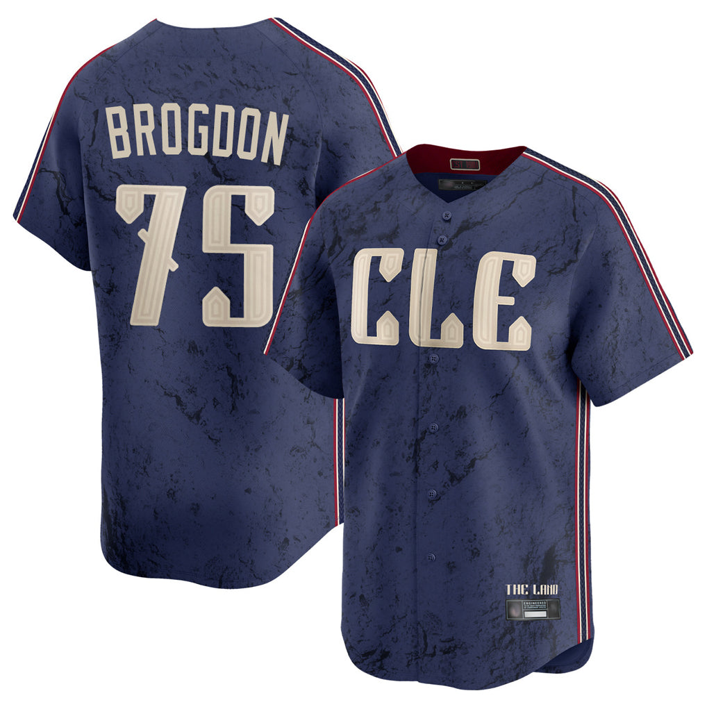 Choea C.Guardians #75 Connor Brogdon Player Navy City Connect Limited Home Stitched Jerseys