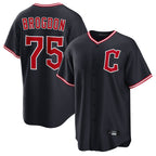 Choea C.Guardians #75 Connor Brogdon Player Navy Home Game Stitched Jerseys