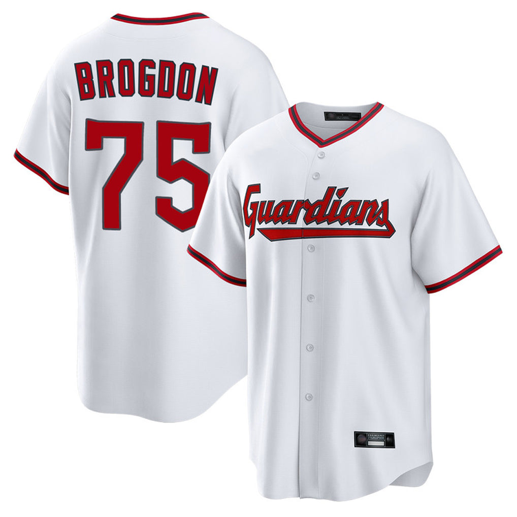 Choea C.Guardians #75 Connor Brogdon Player White Game Home Stitched Jerseys