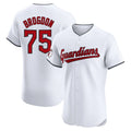 Choea C.Guardians #75 Connor Brogdon Player White Limited Elite Home Stitched Jerseys
