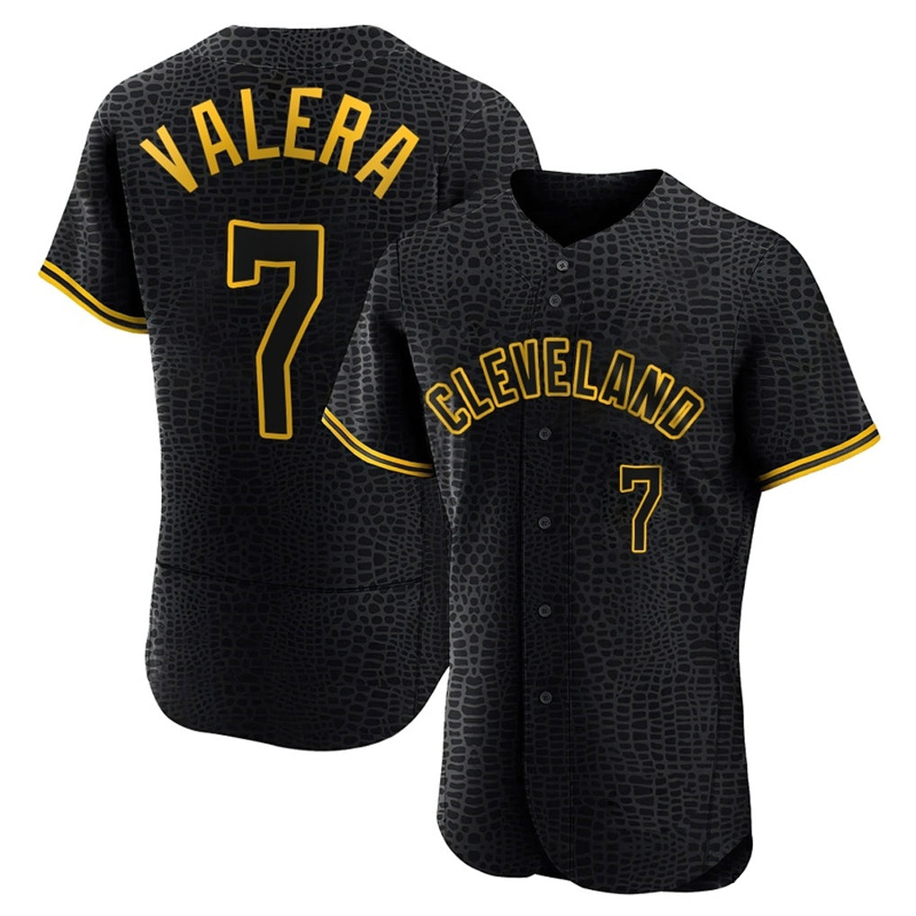 Choea C.Guardians #7 George Valera Player Black Snake Skin City Limited Elite Home Stitched Jerseys