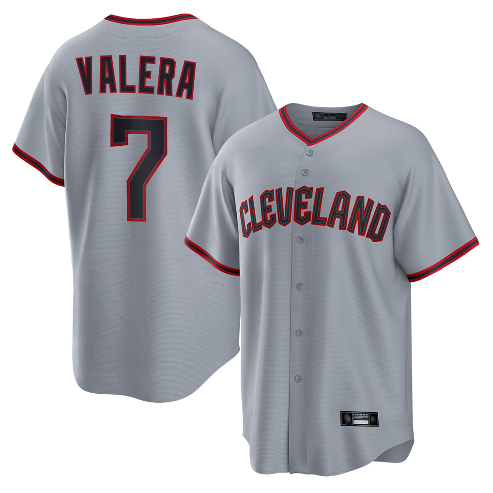 Choea C.Guardians #7 George Valera Player Gray Home Game Stitched Jerseys