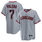 Choea C.Guardians #7 George Valera Player Gray Home Game Stitched Jerseys