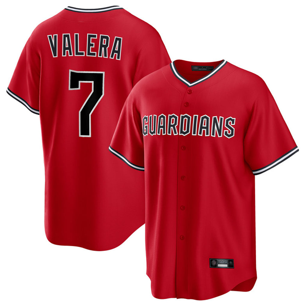 Choea C.Guardians #7 George Valera Player Red Home Game Stitched Jerseys