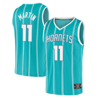 Choea C.Hornets #11 Cody Martin  Teal Fast Break Replica Jerseys - Icon Edition