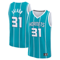 Choea C.Hornets #31 Tidjane Salaun  Teal 2024  Draft Fast Break Player Jerseys - Icon Edition