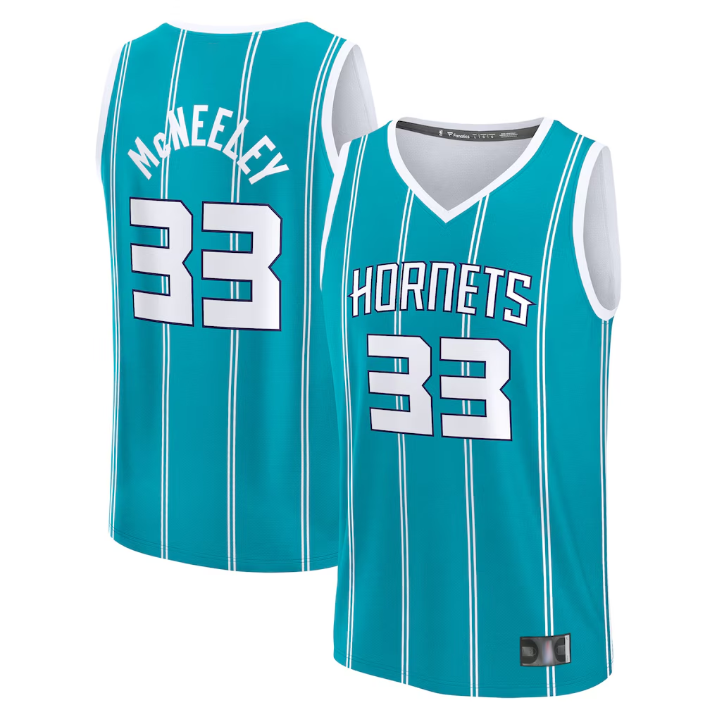 Choea C.Hornets #33 Liam McNeeley  Teal Fast Break Replica Jerseys - Icon Edition