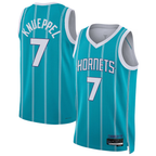 Choea C.Hornets #7 Kon Knueppel  Teal Swingman Jerseys - Icon Edition