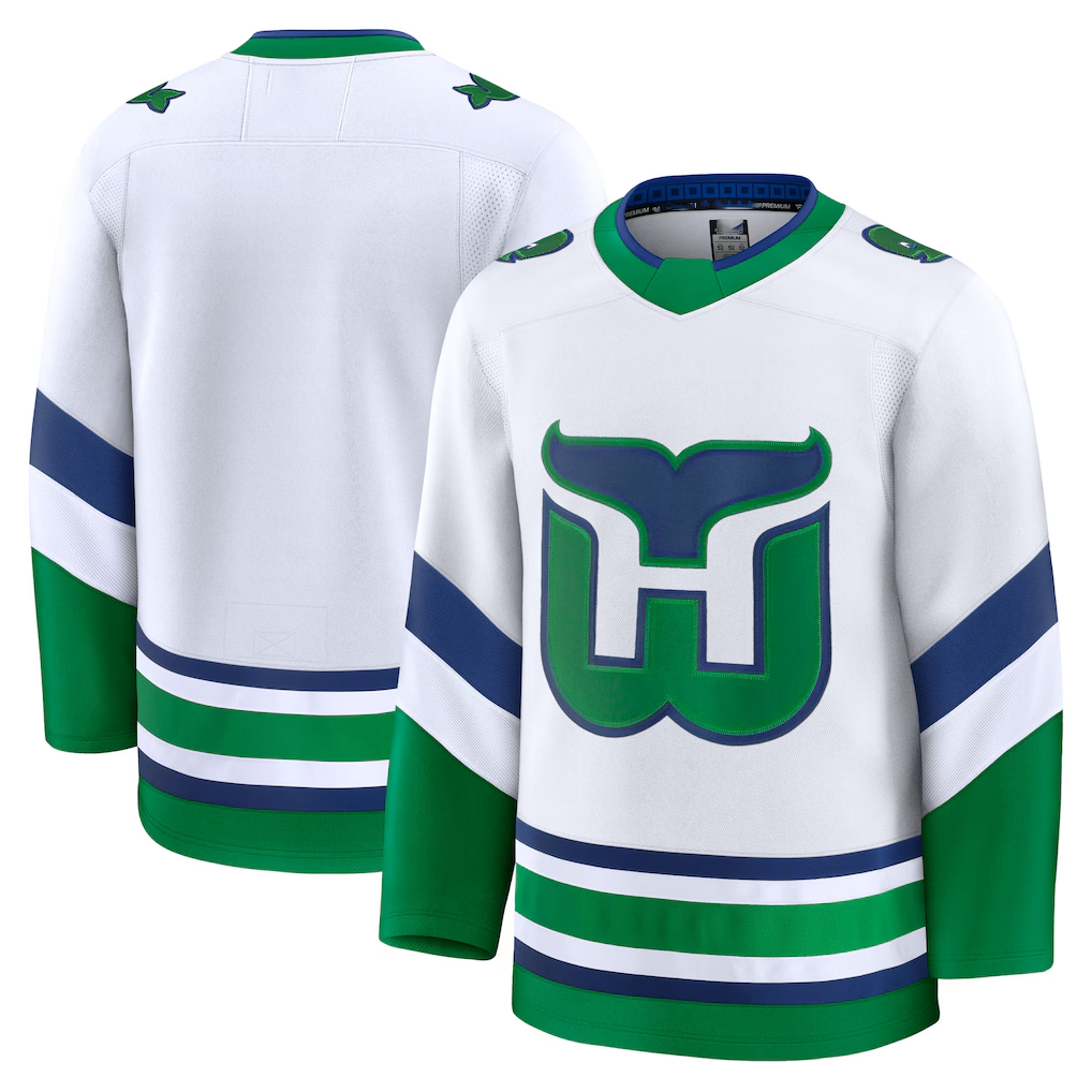 Choea C.Hurricanes White Throwback Premium Stitched Jerseys