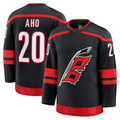 Choea C.Hurricanes #20 Sebastian Aho Black Home Premium Stitched Jerseys