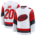 Choea C.Hurricanes #20 Sebastian Aho White Away Premium Stitched Jerseys
