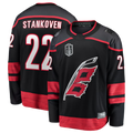 Choea C.Hurricanes #22 Logan Stankoven Black 2026 Stanley Cup Final Home Breakaway Stitched Jerseys