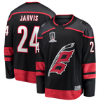 Choea C.Hurricanes #24 Seth Jarvis Black 2026 Stanley Cup Champions Home Breakaway Stitched Jerseys
