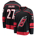 Choea C.Hurricanes #27 Nikolaj Ehlers Black Home Breakaway Stitched Jerseys