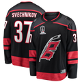 Choea C.Hurricanes #37 Andrei Svechnikov Black 2026 Stanley Cup Champions Home Breakaway Stitched Jerseys