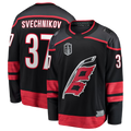 Choea C.Hurricanes #37 Andrei Svechnikov Black 2026 Stanley Cup Final Home Breakaway Stitched Jerseys