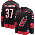 Choea C.Hurricanes #37 Andrei Svechnikov Black Home Breakaway Stitched Jerseys