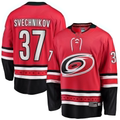 Choea C.Hurricanes #37 Andrei Svechnikov Red Alternate Breakaway Player Stitched Jerseys