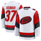 Choea C.Hurricanes #37 Andrei Svechnikov White Away Premium Stitched Jerseys