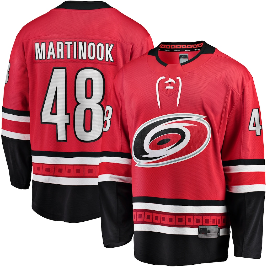 Choea C.Hurricanes #48 Jordan Martinook Red Alternate Breakaway Player Stitched Jerseys