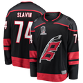 Choea C.Hurricanes #74 Jaccob Slavin Black 2026 Stanley Cup Champions Home Breakaway Stitched Jerseys