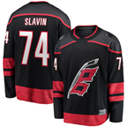 Choea C.Hurricanes #74 Jaccob Slavin Black Home Breakaway Player Stitched Jerseys