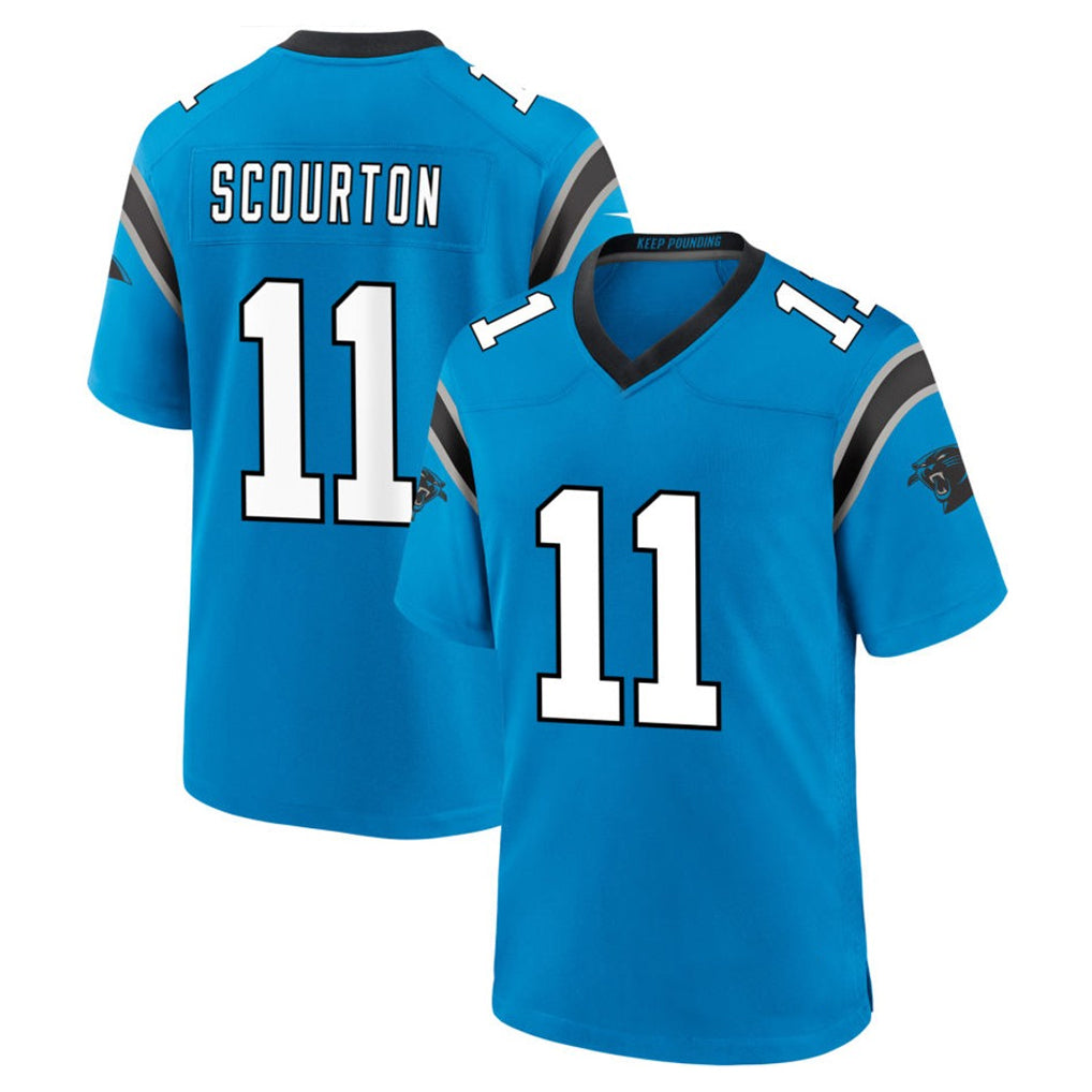 Choea C.Panthers #11 Nic Scourton Player Blue Home Game Stitched Jerseys