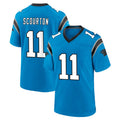 Choea C.Panthers #11 Nic Scourton Player Blue Home Game Stitched Jerseys