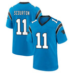 Choea C.Panthers #11 Nic Scourton Player Blue Home Game Stitched Jerseys