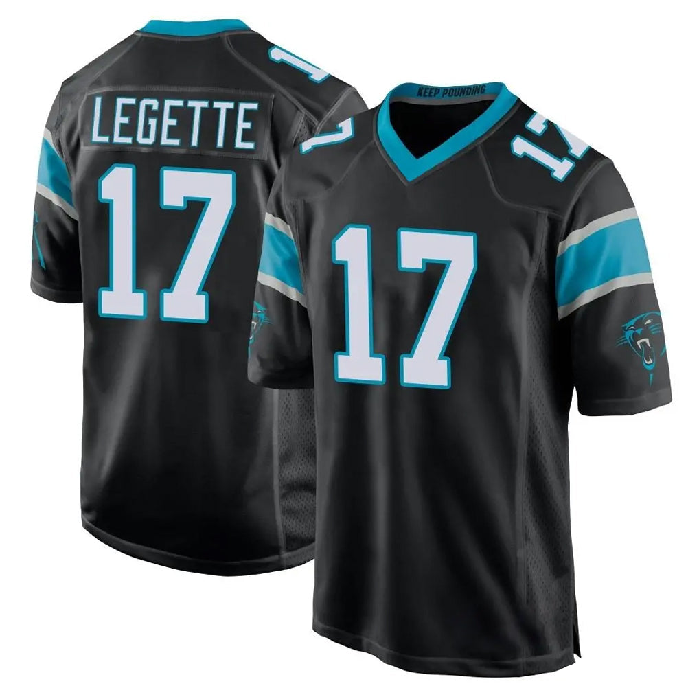 Choea C.Panthers #17 Xavier Legette Player Black Game Stitched Jerseys