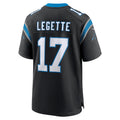 Choea C.Panthers #17 Xavier Legette Player Black Home Game Stitched Jerseys