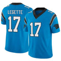 Choea C.Panthers #17 Xavier Legette Player Blue Vapor F.U.S.E. Limited Stitched Jerseys
