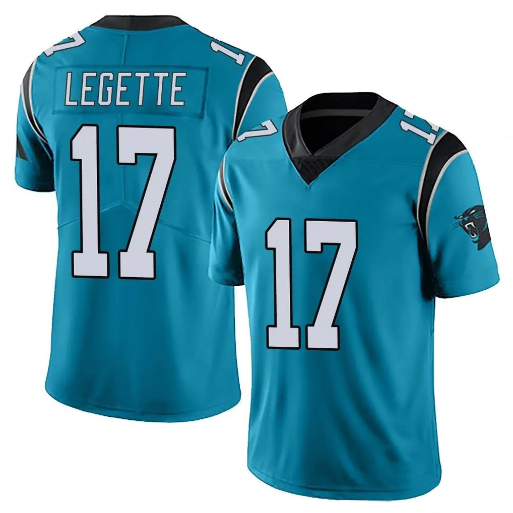 Choea C.Panthers #17 Xavier Legette Player Blue Vapor Untouchable Limited Game Stitched Jerseys