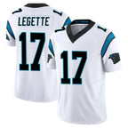 Choea C.Panthers #17 Xavier Legette Player White Vapor F.U.S.E. Limited Home Game Stitched Jerseys