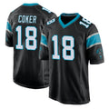 Choea C.Panthers #18 Jalen Coker Player Black Game Stitched Jerseys