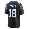 Choea C.Panthers #18 Jalen Coker Player Black Home Game Stitched Jerseys