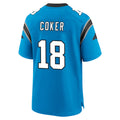 Choea C.Panthers #18 Jalen Coker Player Blue Home Game Stitched Jerseys
