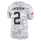 Choea C.Panthers #2 Michael Jackson Player Arctic Camo Salute to Service Limited Game Stitched Jerseys