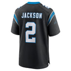 Choea C.Panthers #2 Mike Jackson Player Black Home Game Stitched Jerseys