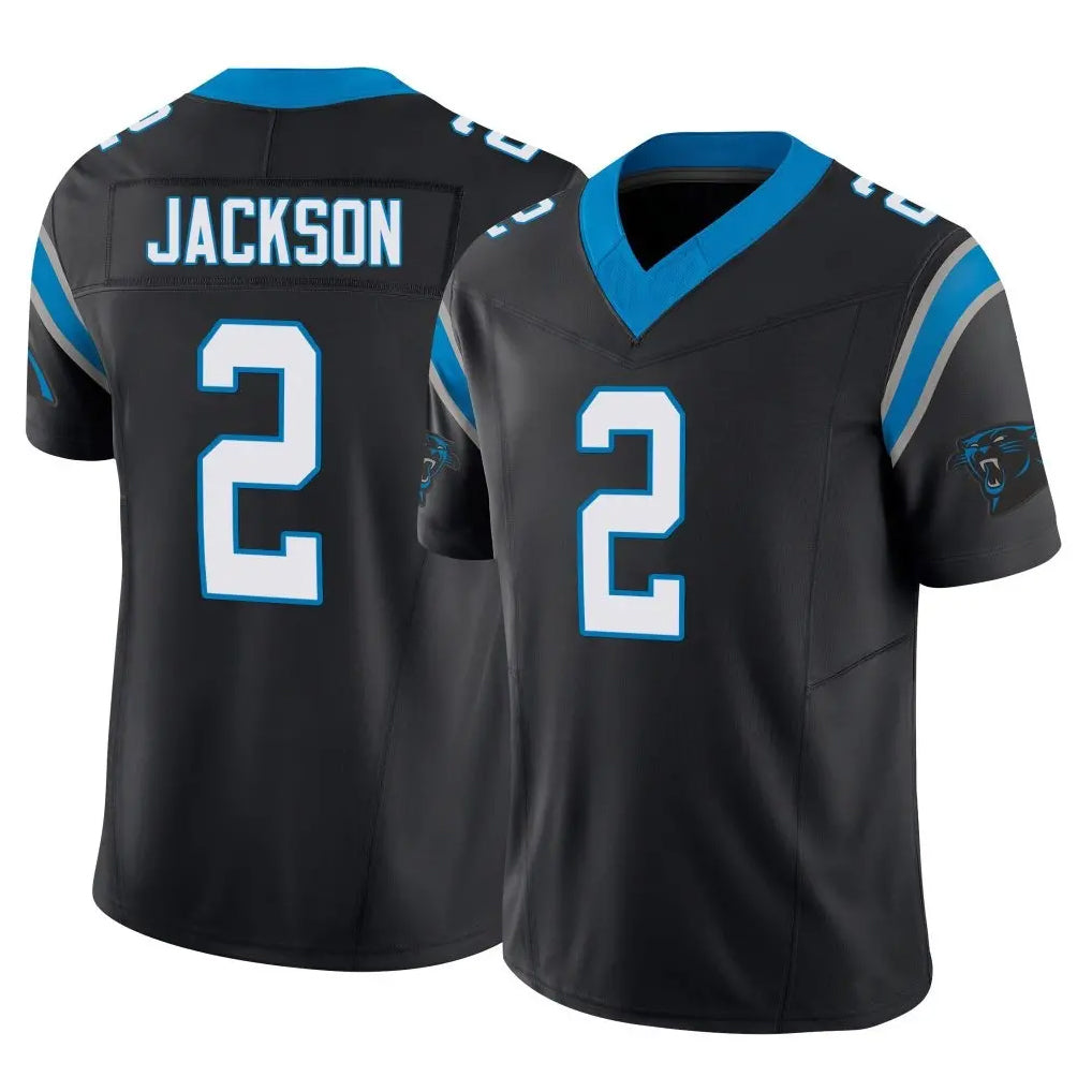 Choea C.Panthers #2 Mike Jackson Player Black Vapor F.U.S.E. Limited Home Game Stitched Jerseys