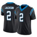 Choea C.Panthers #2 Mike Jackson Player Black Vapor F.U.S.E. Limited Home Game Stitched Jerseys