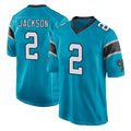 Choea C.Panthers #2 Mike Jackson Player Blue Game Stitched Jerseys