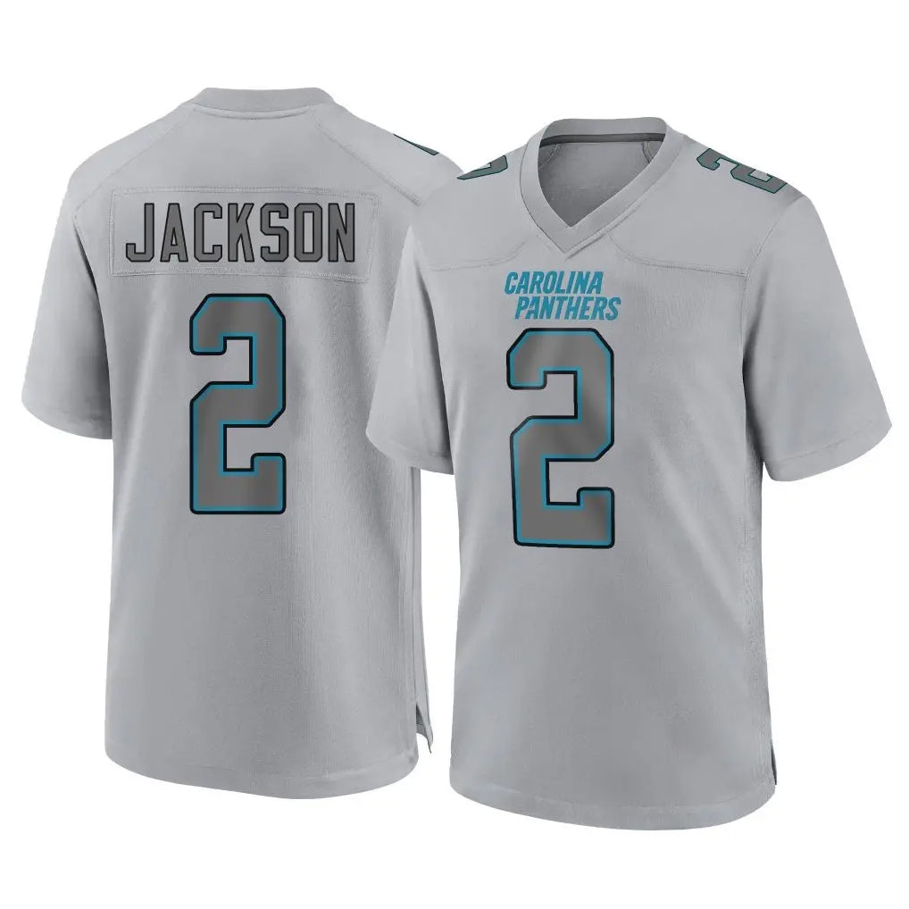 Choea C.Panthers #2 Mike Jackson Player Gray Atmosphere Fashion Game Stitched Jerseys
