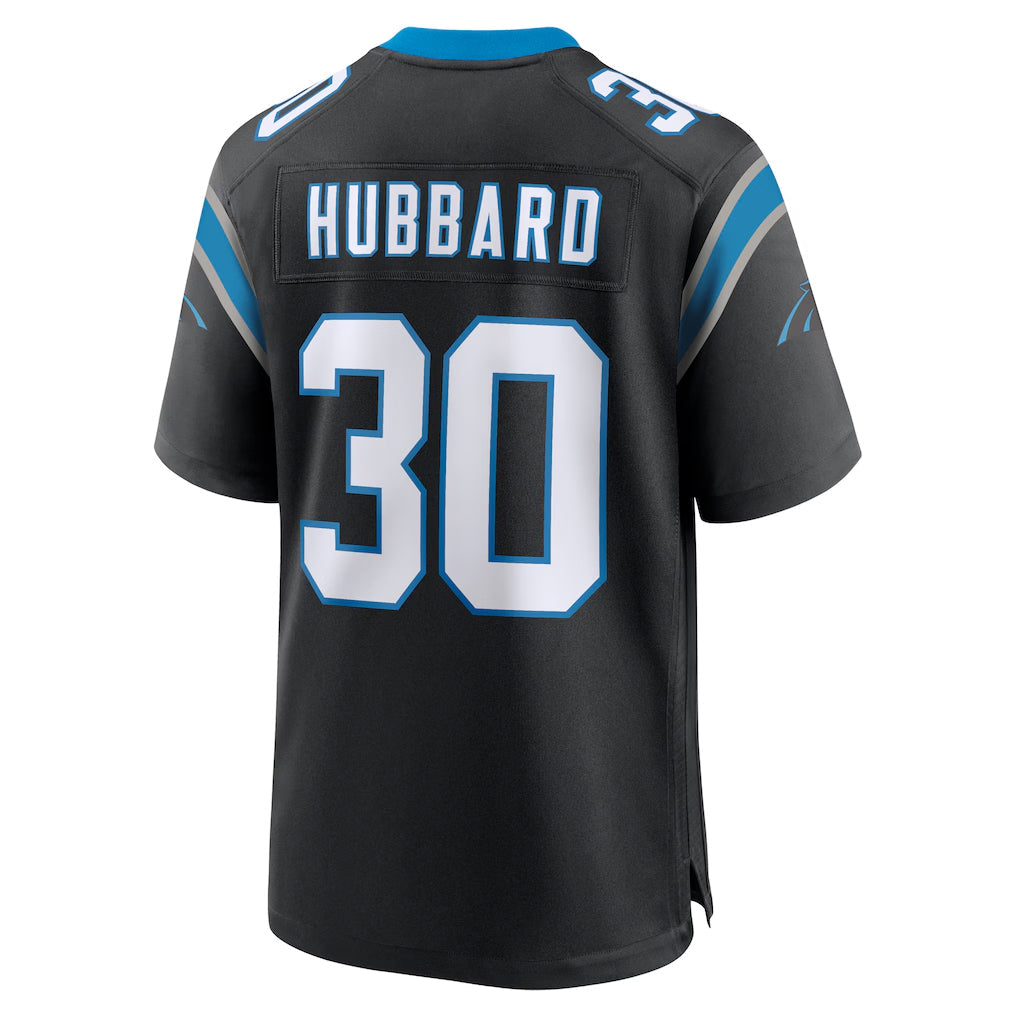 Choea C.Panthers #30 Chuba Hubbard Player Black Home Game Stitched Jerseys