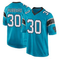 Choea C.Panthers #30 Chuba Hubbard Player Blue Game Stitched Jerseys